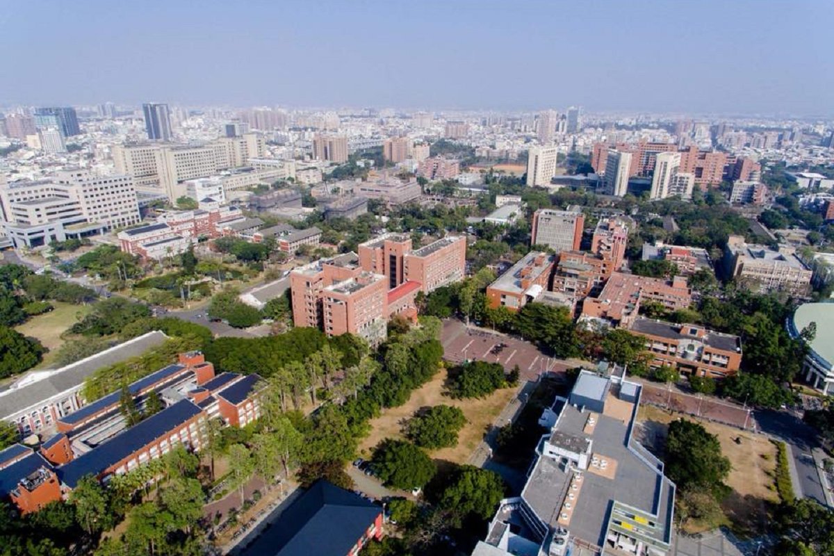 Aerial view of the National Cheng Kung University campus in Tainan